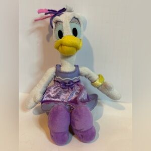 Disney Daisy Duck Charming Purple and White Stuffed Animal